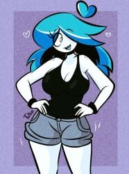 big_ass big_breasts big_breasts big_butt big_thighs big_titties blue_hair clothing curvaceous curvaceous_female curvaceous_figure curvy curvy_figure curvy_hips diego_mejia female female_focus female_only long_hair original original_character white_skin