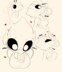 1boy1girl anthro avian big_eyes blowjob bra cum cum_in_mouth cum_on_breasts cum_on_face dialogue gazericc hearts_around_head original_character penis sketch sketch_page sweat tagme_(character)