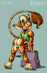 1990s 1998 20th_century anthro ferris ferris_(character) fur furry giraffe giraffid kundalini male male/male mammal penis year