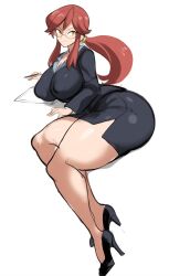 ai_generated big_breasts female female_focus female_only full_body glasses high_heels lorelei_(pokemon) mature_female mullon novelai pokemon pokemon_hgss solo solo_female thick_thighs voluptuous voluptuous_female