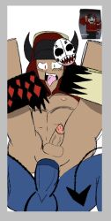 2boys anal artist_request balls full_nelson gay gay_sex male male_only masked_male nipples penis reference_image roblox roblox_avatar robloxian tagme