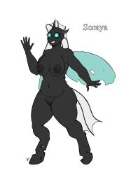 anthro arthropod belly big_breasts breasts changeling fan_character female friendship_is_magic genitals hasbro hi_res model_sheet my_little_pony natt333 pussy slightly_chubby solo