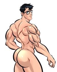 blueboybara bubble_ass bubble_butt clark_kent_(my_adventures_with_superman) gay gay_ass my_adventures_with_superman superman