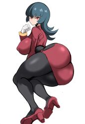 1girls ai_generated ass big_breasts black_hair female female_focus female_only full_body high_heels mullon novelai pokemon pokemon_rgby sabrina_(pokemon) solo solo_female thick_thighs