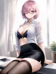 ai_generated fate/grand_order fate_(series) female mash_kyrielight mashu pink_hair shielder_(fate) shielder_(fate/grand_order) solo type-moon zakuro3d