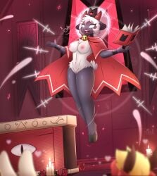 absurd_res anthro athletic athletic_anthro barebone bell bell_collar blonde_hair book bovid breasts candlelight caprine cloak clothing collar cult_of_the_lamb detailed_background dragon felid female female_symbol flower fluffy fluffy_tail fur gender_symbol genitals glowing glowing_eyes grey_body group hair hi_res hooves horn hybrid lamb_(cult_of_the_lamb) levitating levitation light magic male male_symbol mammal massive_monster_(studio) mythological_creature mythological_scalie mythology nipples offscreen_character pantherine pink_nipples pink_vulva plant pussy red_crown_(cult_of_the_lamb) rose_(flower) scalie sheep small_tail sulldfox symbol tail telekinesis temple tiger trio vulva white_body white_eyes white_fur white_wool wool_(fur) wraps