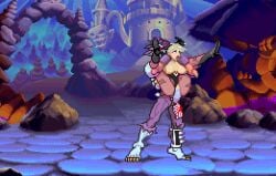 1girls accurate_art_style ahe_gao animated animated_image bouncing_breasts breasts breasts_out capcom clothed_sex darkstalkers exposed_breasts fighting_game fucked_silly full_nelson full_nelson_(legs_held) green_hair head_wings high_heel_boots long_hair lord_raptor morrigan_aensland on_model penis pixel_art reverse_stand_and_carry_position rolling_eyes style_parody succubus tongue tongue_out turtle_sausage turtlesoup vampire_savior