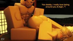 2boys 3d animated ass big_ass big_penis dialogue english_text gay gay_sex male penis roblox roblox_avatar robloxian shorter_than_one_minute sound tagme text tjay11k video