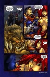 battle_chasers bitch_chaser_(comic) comic garrison jkrcomix red_hair red_monika