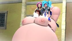 1girls 2futas 3d alternate_version_available ambiguous_penetration areola areolae arynashryver ass big_ass big_ass_(female) big_ass_(futa) big_breasts big_butt big_penis black_hair blue_hair bottom_heavy breasts bubble_ass bubble_butt busty cum_in_mouth cum_vomit cumflated_belly cumflation curvaceous curvy curvy_female curvy_figure curvy_futa dominant_futanari evie_(paladins) fat_ass female_penetrated femsub fingerless_gloves from_behind from_behind_position futa_on_female futadom futanari_penetrating futanari_penetrating_female green_eyes group_sex hi-rez_studios hi_res high_resolution highres huge_ass huge_butt huge_cock large_ass large_breasts large_penis light-skinned_female light-skinned_futanari light_skin maeve_(paladins) mature mature_female milf mounting multicolored_hair nipples paladins penis perching_position pink_areola pink_areolae pink_hair pink_nipples sex_from_behind sfm short_hair shortstack source_filmmaker submissive_female tagme thick_thighs thighs threesome throwing_up_cum twintails two_tone_hair vivian_(paladins) voluptuous voluptuous_female