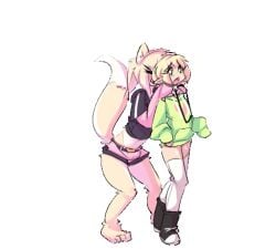 2boys anal_sex anal_sex animated big_penis cum cum_in_ass cum_inside cumshot dd_(hoodie) dog_ears dog_girl doggy_style duo femboy game_cg hoodie_(artist) knotted_penis knotting light_skin male male_focus male_only max_(hoodie) penis tagme