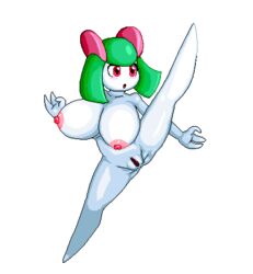 ass big_breasts blush breasts cactuscacti female huge_breasts humanoid kirlia low_res nintendo pokémon_(species) pokemon pokemon_(species) pokemon_rse pussy solo video_games