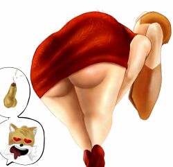 artist:goldenshoe ass ass_focus ass_up big_ass erection penis seductive_look sonic_(series) tails vanilla_the_rabbit