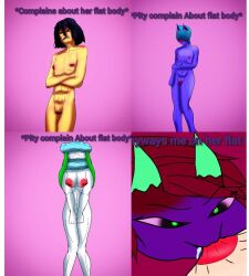 flat_chest heract_naught original_character pokemon_(species) small_breast_adoration small_breasts sucking_nipples