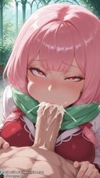 1girls ahe_gao ahegao ahegao_face ai_generated big_breasts blowjob blush breasts carmilla_(re:zero) cum cum_in_mouth curvy curvy_body curvy_female deepthroat dreamyan_ai excessive_cum fellatio heart-shaped_pupils hi_res high_quality high_resolution highres huge_breasts large_breasts long_hair male_pov oral oral_sex pink_hair pleasure_face pov re:zero_kara_hajimeru_isekai_seikatsu red_eyes sucking sucking_penis thick_ass thick_thighs thighs uncensored