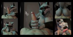 2boys anal_sex animated anthro blowjob death_(puss_in_boots) dominant_human fellatio freedov3_(edward) gay handjob human human_on_anthro loop looping_animation male male/male male_only muscular muscular_male nude penetration puss_in_boots_(dreamworks) puss_in_boots_the_last_wish sex short_playtime tagme video werewolf wolf
