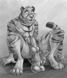 2022 abdominal_bulge absurd_res anal anal_penetration animal_dildo animal_genitalia animal_sex_toy anthro athletic athletic_anthro athletic_male balls cheek_tuft consensual dated digitigrade dildo dildo_in_ass dildo_insertion dildo_sitting ear_piercing ear_ring equine_dildo erection eyes_closed facial_markings facial_tuft fangs felid front_view fur genitals head_markings hi_res hufnaar humanoid_genitalia humanoid_penis hybrid_genitalia hybrid_penis male male_anthro mammal markings monochrome nude object_in_ass open_mouth open_smile pantherine penetration penis piercing ring_piercing sex_toy sex_toy_in_ass sex_toy_insertion sheath sheathed_humanoid_penis simple_background smile solo spread_legs spreading strip2stripes striped_arms striped_body striped_face striped_fur striped_legs striped_markings striped_tail stripes tail tail_markings teeth tiger tuft whiskers