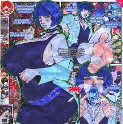 barefoot doctor feet female_focus female_only foot_fetish huge_breasts nyoolie persona persona_5 soles toes