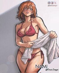 1girls 2d 2d_(artwork) 2d_artwork adult adult_female almost_naked almost_nude anime anime_character background bare_armpits bare_arms bare_belly bare_chest bare_hands bare_hips bare_legs bare_midriff bare_navel bare_shoulders bare_skin bare_thighs belly belly_button big_boobs big_breasts bikini bikini_bottom bikini_only bikini_top breasts busty busty_female busty_girl cleavage collarbone curvaceous curvaceous_body curvaceous_female curvaceous_figure curvaceous_hips curvy curvy_body curvy_female curvy_figure curvy_hips desixsenpai digital digital_art digital_drawing digital_drawing_(artwork) digital_media digital_media_(artwork) drawing exposed exposed_armpits exposed_arms exposed_belly exposed_chest exposed_hips exposed_legs exposed_midriff exposed_navel exposed_shoulders exposed_skin exposed_thighs fanart female female_focus female_only fingernails fingers fit_female frilled_bikini_top ginger ginger_hair groin hair_between_eyes halterneck head_tilt hi_res high_res high_resolution highres holding_towel hourglass_figure inframammary_fold inguinal_crease inguinal_ligament large_boobs large_breasts lean_figure linea_alba looking_at_viewer looking_down looking_down_at_viewer mature mature_female mature_woman medium_hair midriff monotone_background mostly_nude naked naked_female naked_woman nami_(one_piece) narrow_waist navel nearly_nude nude nude_female nudity one_piece one_piece_(live_action) orange-eyed_female orange-haired_female orange_eyebrows orange_eyes orange_hair orange_hair_female plain_background portrait practically_nude pre-timeskip red_bikini red_bikini_bottom red_bikini_top red_swimsuit red_swimwear shoulders shueisha side-tie_bikini sideboob slender_body slender_waist slim_female slim_waist solo standing stomach string_bikini swimsuit swimwear thick_thighs thigh_gap thighs tilted_head towel upper_body weekly_shonen_jump white_background white_towel wide_hips woman