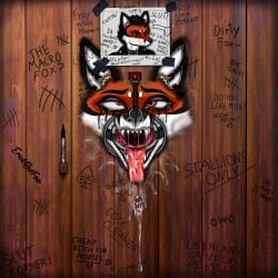 1:1 absurd_res after_fellatio after_oral after_sex ahegao ambiguous_fluids angry anthro ball_gag bdsm bdsm_gear behind_wall black_ball_gag black_body black_fur black_fur_markings black_hair black_nose bodily_fluids bondage bound breathable_gag brown_eyes canid canine collar crying cum cum_drip cum_from_nose cum_in_mouth cum_in_nose cum_inside cum_on_face cum_on_tongue dripping drool_on_face drooling drooling_tongue english_text erickredfox eye_roll facial_piercing forced forced_oral fox fur fur_markings furniture gag gagged gagged_drooling genital_fluids glory_hole glory_hole_station hair half-closed_eyes hi_res huge_filesize jewelry leaking leaking_cum leaking_precum leash leash_in_mouth leash_pull looking_away looking_pleasured makeup male mammal marker markings mouth_shot multicolored_body multicolored_fur narrowed_eyes necklace nose_piercing nose_ring object_in_mouth open_mouth oral oral_penetration pencil_(object) penetration photo picture_frame piercing piercing_bondage pink_tongue precum precum_drip precum_on_face precum_on_tongue precum_string red_body red_fox red_fur redrick_(erickredfox) restrained ring ring_gag ring_piercing running_makeup saliva saliva_drip saliva_on_tongue saliva_string sex sharp_teeth simple_background solo spanish_text tally_marks tape tears teeth teeth_showing text through_wall tongue tongue_out tongue_piercing true_fox wall_(structure) western_tally_marks white_body white_fur wood wood_furniture wood_wall