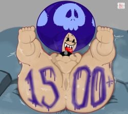 big_ass couch fenceprodart follower_celebration goth goth_makeup gothified long_eyelashes looking_at_viewer mario_(series) musk nintendo purple_hair sharp_teeth super_mario_bros. sweat sweatdrop sweaty toad_(mario) toadette tongue tongue_out