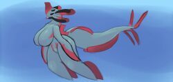 artesjsc big_breasts breasts cleavage female furry huge_breasts nipples reaper_leviathan subnautica tagme thick_thighs wide_hips