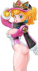 1girls ass big_breasts big_thighs breasts breasts_out cleavage cleavage_cutout curvy curvy_body curvy_female curvy_figure curvy_hips female fit fit_female looking_at_viewer mario_(series) mineru128127 nintendo princess_peach princess_peach_(pro_racer) revealing_clothes skinny skinny_female solo_female tagme thick_ass thick_legs thick_thighs tits_out wide_hips wide_thighs