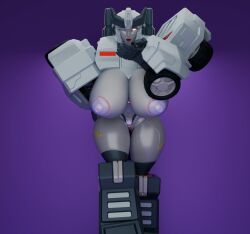 1girls 3d big_breasts blowing_kiss breasts grey_body large_breasts megaempress nipples one_eye_closed pubic_tattoo purple_background purple_nipples pussy red_eyes red_lipstick robot robot_girl robot_humanoid solo solo_female the_coiless transformers vagina