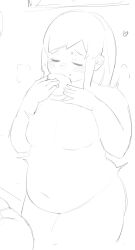 b45ui before_and_after big_breasts blushing breast_growth bulging_belly chubby_cheeks eating eyes_closed fat nimo nimo22 thick_arms thick_thighs thin_to_fat weight_gain