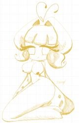 1girls breasts cookie_run cookie_run_kingdom female female_focus female_only self_upload sketch sloumpl solo sugarfly_cookie tagme uncolored