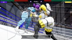 2d_(artwork) 2girls 3d ass big_ass big_breasts big_butt boxing boxing_gloves boxing_ring breasts catfight chalkfights english english_text fat_ass female_focus female_only femdom fight fighting fighting_ring gameplay_mechanics gut_punch health_bar huge_ass huge_breasts j_(murder_drones) large_ass large_breasts long_hair murder_drones punch punching punching_stomach purple_hair robot robot_girl ryona short_hair stomach_punch text thick thick_thighs thighs topless topless_boxing twintails uzi_(murder_drones) white_hair wide_hips
