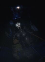 1girls 3d big_breasts huge_breasts looking_at_viewer mal0 malo monster monster_girl nude nude_female scp-1471 scp-1471-a scp_foundation sejoo skull_head