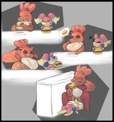 artesjsc audino big_breasts big_penis breasts cleavage female furry huge_breasts huge_cock ninetales nipples penis pokemon pokemon_(species) sex tagme thick_thighs wide_hips