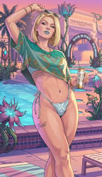 1girls absurd_res ai_assisted ai_generated big_breasts bikini blonde_hair breasts emma_frost emma_frost_(marvel_rivals) female female_focus female_only grand_theft_auto grand_theft_auto_vi gta_vi_cover_girl long_hair looking_at_viewer marvel marvel_rivals photoshop self_upload solo solo_female synth_canvas tagme thick_thighs thighs wide_hips x-men