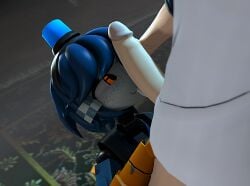 3d big_penis bottomless deku dell_spencer freckles freckles_on_face highres izuku_midoriya kneeling licking_penis looking_at_penis midoriya_izuku my_hero_academia no_pants penis_on_face sfm skeebadabop source_filmmaker team_fortress_2