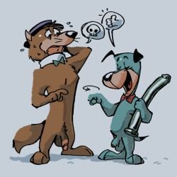dildo dog hanna-barbera hokey_wolf huckleberry_hound loveypuddy male male/male male_only penis the_huckleberry_hound_show wolf