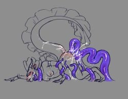 absurd_res anal anal_penetration anthro ass_up blush bodily_fluids breasts cum cum_in_ass cum_in_vagina cum_inside cum_on_face dragon european_mythology female genital_fluids hi_res koi_(rileyfae) mythological_creature mythological_scalie mythology nipple_chain nipple_piercing nipples non-mammal_breasts penetration piercing questionable_consent raised_tail restrained restrained_by_tentacles rileyfae scalie sex solo spanked_butt tail tentacle_in_ass tentacle_in_vagina tentacle_penetration tentacle_sex tentacles vaginal vaginal_penetration western_dragon