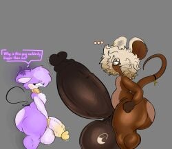 artist_request big_ass big_penis bubble_butt femboy furry huge_ass huge_cock hyper_penis lattemon_(character) penis tagme thick_thighs wide_hips