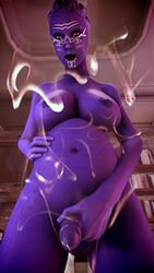 1futa 3d areolae asari big_breasts breasts cum cum_on_viewer dickgirl futa_only futanari intersex large_breasts looking_at_viewer mass_effect nipples nude penis pov precum pregnant pregnant_futa purple_penis purple_skin sgtnewsboy solo source_filmmaker taker_pov