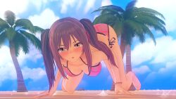 amasawa_ichika beach bikini classroom_of_the_elite koikatsu pose solo youkoso_jitsuryoku_shijou_shugi_no_kyoushitsu_e