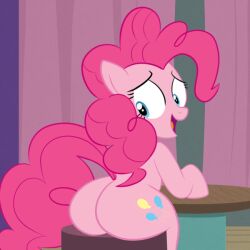 1girls adorable ass ass balloonbutt big_ass big_butt bubble_ass bubble_booty bubble_butt cute cutie_mark fat_ass fat_butt female female_only feral friendship_is_magic g4 looking_at_ass looking_at_own_butt looking_back my_little_pony nervous nervous_smile pinkie_pie_(mlp) plump_ass plump_butt rear_view scobionicle99 sitting solo solo_female