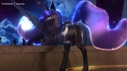 3d animated clopician hasbro my_little_pony princess_luna_(mlp) tagme veil video