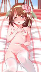 bakemonogatari monogatari_(series) naked nipples note2000 pussy sengoku_nadeko thighhighs uncensored