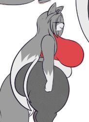 big_ass big_breasts breasts bubble_butt dewwydarts dewwydartz female furry huge_ass huge_breasts may_(dewwydartz) slightly_chubby tagme thick_thighs wide_hips