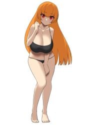 breasts huge_breasts kaori_(splatoon) looking_at_viewer massive_breasts nintendo nobunagapero splatoon