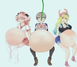 animated astolfo_(fate) belly belly_bulge belly_button burping churning deviantart deviantart_username fate/grand_order fate_(series) female femboy gurgle gurgling inflation liedude lucoa miss_kobayashi's_dragon_maid quetzalcoatl_(dragon_maid) skirt stockings stomach stomach_bulge thighhighs thighs tummy uzaki-chan_wa_asobitai! uzaki_hana vore vore_belly