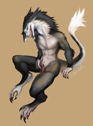 2019 anthro claws fur hi_res lynxwolf2 male_only mammal masturbation nude pussy sergal solo