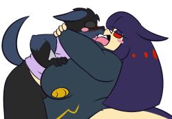 big_breasts breasts desire_(dewwydartz) dewwy(dewwydartz) dewwydarts dewwydartz dusknoir female furry lucario pokemon pokemon_(species) tagme thick_thighs wide_hips