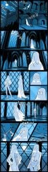 au_(artist) boli-blog boob_window cleavage ghost_girl ghosts legs silhouettes white_panties