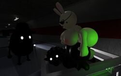 1boy 1futa 2girls 3d ass big_ass big_breasts breasts bunny_(piggy) bunny_ears bunny_girl completely_naked completely_nude decay_(piggy) female female_focus first_porn_of_character furry furry_female glowing_eyes mr_p_(piggy) nice_ass piggy_(game) roblox roblox_game sheep_girl sheepy_(piggy) silhouette vore_lover1234